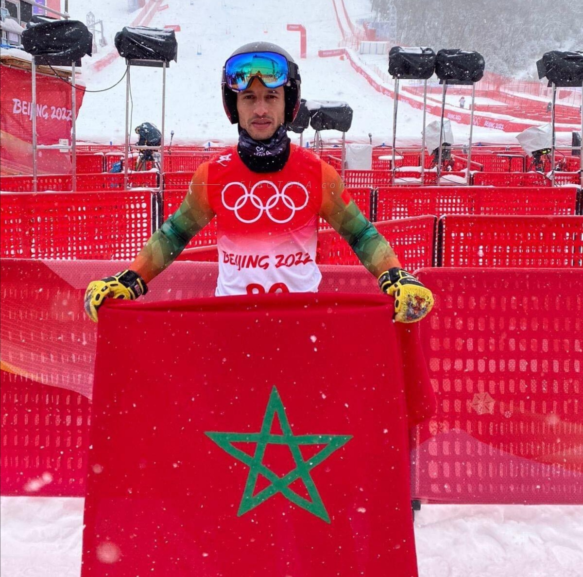 ممثل المغرب الوحيد في الأولمبياد الشتوي يفشل في استكمال الجولة الأولى من سباق التزلج “الألبي”