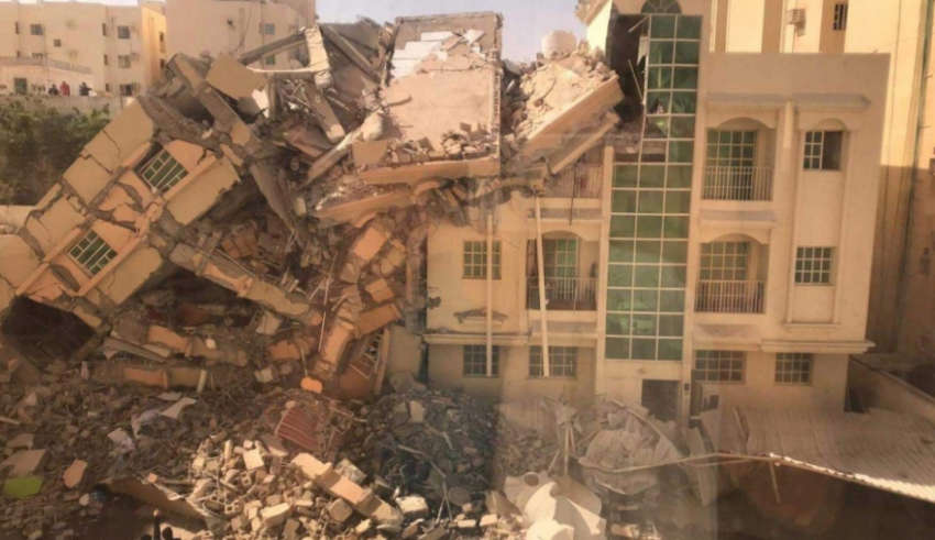 وفاة شخص وإنقاذ 7 آخرين جراء سقوط مبنى وسط الدوحة